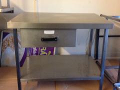Commercial stainless steel Catering prep table with drawer Ref: T2 - SOLD