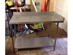 Commercial stainless steel Catering Corner prep table Ref: T5 - SOLD